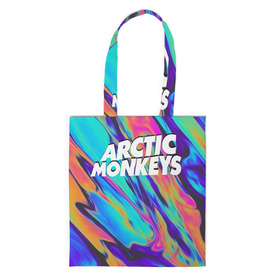 Шоппер 3D с принтом ARCTIC MONKEYS в Санкт-Петербурге, 100% полиэстер | Плотность: 200 г/м2; Размер: 34×35 см; Высота лямок: 30 см | alex turner | arctic monkeys | rock | алекс тернер | арктик манкис | рок