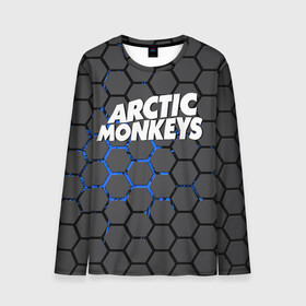 Мужской лонгслив 3D с принтом ARCTIC MONKEYS в Санкт-Петербурге, 100% полиэстер | длинные рукава, круглый вырез горловины, полуприлегающий силуэт | alex turner | arctic monkeys | rock | алекс тернер | арктик манкис | рок