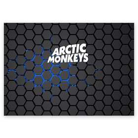 Поздравительная открытка с принтом ARCTIC MONKEYS в Санкт-Петербурге, 100% бумага | плотность бумаги 280 г/м2, матовая, на обратной стороне линовка и место для марки
 | alex turner | arctic monkeys | rock | алекс тернер | арктик манкис | рок