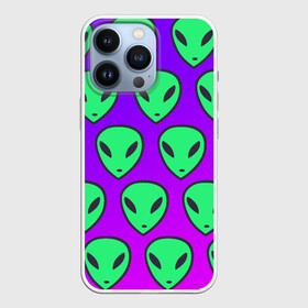 Чехол для iPhone 13 Pro с принтом ALIENS в Санкт-Петербурге,  |  | alien | space | зеленый | космос | нло | пришелец