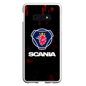 Чехол для Samsung S10E с принтом Scania в Санкт-Петербурге, Силикон | Область печати: задняя сторона чехла, без боковых панелей | scania | автобус | грузовик | дальнобой | дальнобойщик | лев | скания | фура | шведское авто