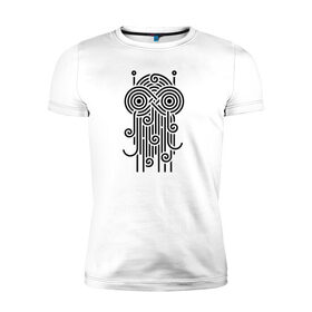 Мужская футболка премиум с принтом Monster в Санкт-Петербурге, 92% хлопок, 8% лайкра | приталенный силуэт, круглый вырез ворота, длина до линии бедра, короткий рукав | fsm | monster | pasta | pastafarian | ramen | spaghetti