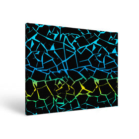 Холст прямоугольный с принтом НЕОНОВЫЙ ГРАДИЕНТ в Санкт-Петербурге, 100% ПВХ |  | Тематика изображения на принте: геометрия | градиент | лед | молнии | неон | пестрый | полосы | разлом | синий | спортивный | стекло | текстура