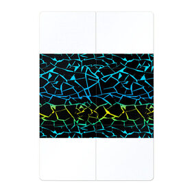 Магнитный плакат 2Х3 с принтом НЕОНОВЫЙ ГРАДИЕНТ в Санкт-Петербурге, Полимерный материал с магнитным слоем | 6 деталей размером 9*9 см | Тематика изображения на принте: геометрия | градиент | лед | молнии | неон | пестрый | полосы | разлом | синий | спортивный | стекло | текстура