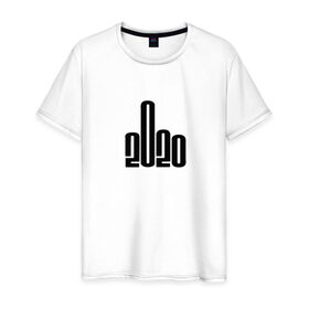 Мужская футболка хлопок с принтом 2020 Covid-ный год в Санкт-Петербурге, 100% хлопок | прямой крой, круглый вырез горловины, длина до линии бедер, слегка спущенное плечо. | 2020 год | коронавирус