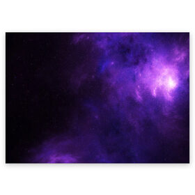 Поздравительная открытка с принтом Фиолетовая звезда в Санкт-Петербурге, 100% бумага | плотность бумаги 280 г/м2, матовая, на обратной стороне линовка и место для марки
 | арт | звезда | звёзды | карлик | космос | облако | синий | сияние | темный | фиолетовый | черный | яркая | яркие цвета