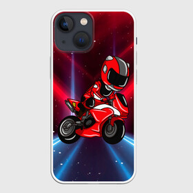 Чехол для iPhone 13 mini с принтом Байкер  Мотоциклист в Санкт-Петербурге,  |  | anime | speed | аниме | байкер | гонка | гонки | колеса | мото | мотоцикл | мотоциклист | скорость | харлей | харли дэвидсон | чемпионат
