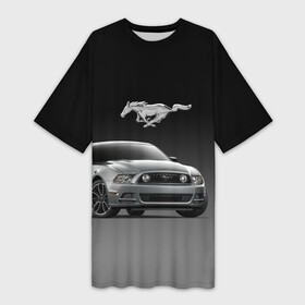 Платье-футболка 3D с принтом Mustang в Санкт-Петербурге,  |  | car | hoofs | horse | mane | motorsport | mustang | power | prestige | tail | usa | автомобиль | автоспорт | грива | конь | копыта | лошадь | мощь | мустанг | престиж | сша | хвост