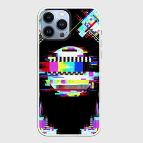 Чехол для iPhone 13 Pro Max с принтом Glitch VHS в Санкт-Петербурге,  |  | glitch | rgb | vhs | помехи | разноцветный | шум