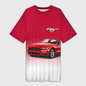 Платье-футболка 3D с принтом Mustang в Санкт-Петербурге,  |  | car | hoofs | horse | mane | motorsport | mustang | power | prestige | tail | usa | автомобиль | автоспорт | грива | конь | копыта | лошадь | мощь | мустанг | престиж | сша | хвост