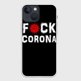 Чехол для iPhone 13 mini с принтом Fck corona в Санкт-Петербурге,  |  | corona | coronavirus | covid | ковид | корона | коронавирус | пандемия