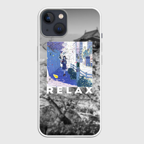 Чехол для iPhone 13 с принтом Relax в Санкт-Петербурге,  |  | аниме | миядзаки | потерялся | сакура | цитаты | япония