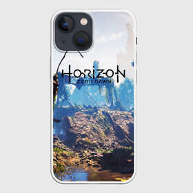 Чехол для iPhone 13 mini с принтом Horizon Zero Dawn в Санкт-Петербурге,  |  | aloy | antasy girl | art | artwork | digital art | fantasy | horizon | horizon: zero dawn | landscape | tallneck | warrior fantasy | weapon | zero dawn