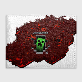 Обложка для студенческого билета с принтом MINECRAFT в Санкт-Петербурге, натуральная кожа | Размер: 11*8 см; Печать на всей внешней стороне | craft | creeper | dungeon | dungeons | earth | game | logo | mine | minecraft | minecraft dungeons | mobile | online | дунгеонс | земля | зомби | игра | крипер | лого | майкрафт | майнкрафт | онлайн | подземелье