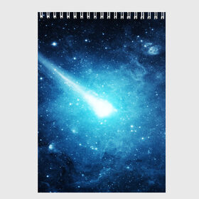 Скетчбук с принтом Комета в Санкт-Петербурге, 100% бумага
 | 48 листов, плотность листов — 100 г/м2, плотность картонной обложки — 250 г/м2. Листы скреплены сверху удобной пружинной спиралью | galaxy | nasa | nebula | space | star | абстракция | вселенная | галактика | звезда | звезды | космический | наса | планеты