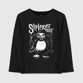 Детский лонгслив хлопок с принтом Slipknot Slipkoot Noot в Санкт-Петербурге, 100% хлопок | круглый вырез горловины, полуприлегающий силуэт, длина до линии бедер | Тематика изображения на принте: corer taylor | fan | merch | music | noot noot | nu metal | satan | slipknot | звезда | кори | мерч | музыка | нью метал | пародия | пентаграма | пентаграмма | петля | прикол | сатана | сатанизм | слипкнот | слипнот | тейлор | тэйлор