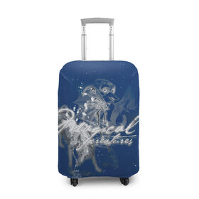 Чехол для чемодана 3D с принтом Magical Creatures в Санкт-Петербурге, 86% полиэфир, 14% спандекс | двустороннее нанесение принта, прорези для ручек и колес | dobby | harry potter | vdosadir | гарри поттер | джоан роулинг | добби