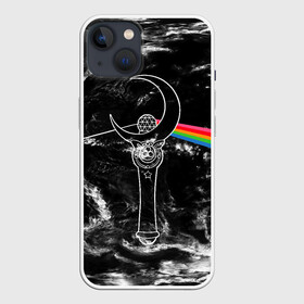 Чехол для iPhone 13 с принтом Dark Side of the Moon Stick в Санкт-Петербурге,  |  | Тематика изображения на принте: anime | japan | manga | pink floyd | sailor moon | аниме | девочка | девушка | луна | лунная призма | манга | сейлор мун | сэйлор мун | япония