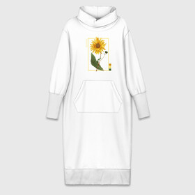 Платье удлиненное хлопок с принтом Blossom Flower в Санкт-Петербурге,  |  | flowers | букет | природа | растения | ретро | цветок | цветы