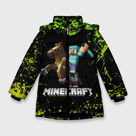 Зимняя куртка для девочек 3D с принтом Minecraft Майнкрафт в Санкт-Петербурге, ткань верха — 100% полиэстер; подклад — 100% полиэстер, утеплитель — 100% полиэстер. | длина ниже бедра, удлиненная спинка, воротник стойка и отстегивающийся капюшон. Есть боковые карманы с листочкой на кнопках, утяжки по низу изделия и внутренний карман на молнии. 

Предусмотрены светоотражающий принт на спинке, радужный светоотражающий элемент на пуллере молнии и на резинке для утяжки. | creeper | dungeons | earth | game | minecraft | minecraft earth | блоки | грифер | игры | квадраты | компьютерная игра | крипер | маинкрафт | майн | майнкравт | майнкрафт