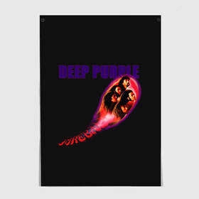 Постер с принтом Deep Purple в Санкт-Петербурге, 100% бумага
 | бумага, плотность 150 мг. Матовая, но за счет высокого коэффициента гладкости имеет небольшой блеск и дает на свету блики, но в отличии от глянцевой бумаги не покрыта лаком | album | deep | hard | metal | purple | rock | альбом | британия | группа | метал | рок | хард | хеви