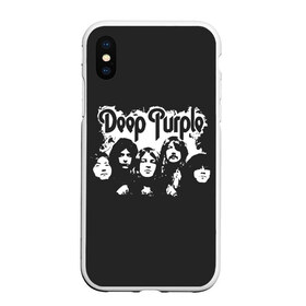 Чехол для iPhone XS Max матовый с принтом Deep Purple в Санкт-Петербурге, Силикон | Область печати: задняя сторона чехла, без боковых панелей | Тематика изображения на принте: album | deep | hard | metal | purple | rock | альбом | британия | группа | метал | рок | хард | хеви