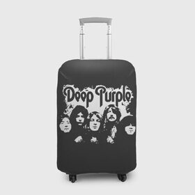 Чехол для чемодана 3D с принтом Deep Purple в Санкт-Петербурге, 86% полиэфир, 14% спандекс | двустороннее нанесение принта, прорези для ручек и колес | album | deep | hard | metal | purple | rock | альбом | британия | группа | метал | рок | хард | хеви