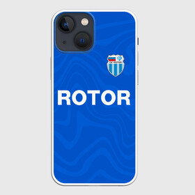 Чехол для iPhone 13 mini с принтом РОТОР Волгоград в Санкт-Петербурге,  |  | fc | football club | rotor | rotor volgograd | sport | vlg | volgograd | волгоград | ротор | ротор волгоград | униформа | фирменые цвета | фк | форма | футбольная | футбольная форма ротор