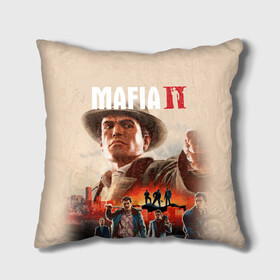 Подушка 3D с принтом Mafia II в Санкт-Петербурге, наволочка – 100% полиэстер, наполнитель – холлофайбер (легкий наполнитель, не вызывает аллергию). | состоит из подушки и наволочки. Наволочка на молнии, легко снимается для стирки | definitive edition | mafia | mafia ii | вито скалетта | генри томасино | джо барбаро | лео галанте | мафия | мафия 2 | томас анджело | франческа | фрэнк винчи | эдди скарпа