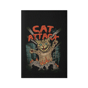 Обложка для паспорта матовая кожа с принтом Нападение гигантского котика в Санкт-Петербурге, натуральная матовая кожа | размер 19,3 х 13,7 см; прозрачные пластиковые крепления | attack | attacks | big | cat | cats | catzilla | city | cute | flame | flames | kaiju | kitten | kitty | атака | атакует | большой | город | кайдзю | катастрофа | кот | котенок | котзилла | котик | котострофа | милый | нападает | огонь | огро