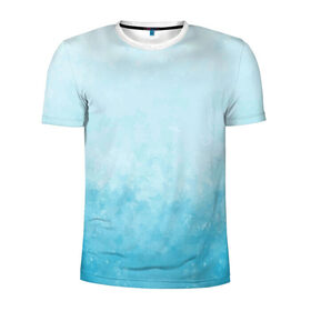 Мужская футболка 3D спортивная с принтом Небо в Санкт-Петербурге, 100% полиэстер с улучшенными характеристиками | приталенный силуэт, круглая горловина, широкие плечи, сужается к линии бедра | голубизна | небесный цвет | облака | потерялся | тучи