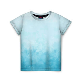 Детская футболка 3D с принтом Небо в Санкт-Петербурге, 100% гипоаллергенный полиэфир | прямой крой, круглый вырез горловины, длина до линии бедер, чуть спущенное плечо, ткань немного тянется | голубизна | небесный цвет | облака | потерялся | тучи