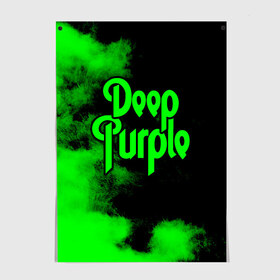 Постер с принтом Deep Purple в Санкт-Петербурге, 100% бумага
 | бумага, плотность 150 мг. Матовая, но за счет высокого коэффициента гладкости имеет небольшой блеск и дает на свету блики, но в отличии от глянцевой бумаги не покрыта лаком | deep purple | альбом | гловер | группа | дееп | деп | ди | дип | диперпл | дипперпл | иэн гиллан | иэн пэйс | лого | логотип | метал | морс | пепл | перпл | прогрессивный | психоделический | рок | символ | хард