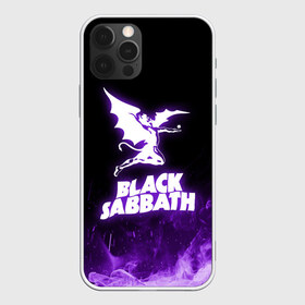 Чехол для iPhone 12 Pro Max с принтом Black Sabbath NEON в Санкт-Петербурге, Силикон |  | Тематика изображения на принте: black sabbath | hard rock | heavy metal | purple | блэк сабат | группы | метал | музыка | оззи осборн | рок | фиолетовый | хард рок | хэви метал