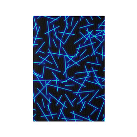 Обложка для паспорта матовая кожа с принтом Неоновые линии в Санкт-Петербурге, натуральная матовая кожа | размер 19,3 х 13,7 см; прозрачные пластиковые крепления | geometry | neon | pattern | stripes | блестки | геометрические | геометрия | градиент | лампочка | линии | неоновый | паттерн | пламя | полоски | полосы | свет | светящиеся | сияние | текстура | текстурные