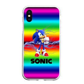 Чехол для iPhone XS Max матовый с принтом SONIC RAINBOW в Санкт-Петербурге, Силикон | Область печати: задняя сторона чехла, без боковых панелей | hedgehog | metal sonic | silver | silver the hedgehog | sonic | sonic boom | sonic the hedgehog | ёж сонник | игры | соник | фильмы