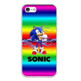 Чехол для iPhone 5/5S матовый с принтом SONIC RAINBOW в Санкт-Петербурге, Силикон | Область печати: задняя сторона чехла, без боковых панелей | hedgehog | metal sonic | silver | silver the hedgehog | sonic | sonic boom | sonic the hedgehog | ёж сонник | игры | соник | фильмы