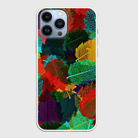 Чехол для iPhone 13 Pro Max с принтом Abstract Autumn Leaves в Санкт-Петербурге,  |  | абстракция | дерево | деревья | дождь | клен | лес | листики | листочки | листья | листья дуба | листья клен | листья неон | листья тропические | оранжевая | оранжевый | осень | текстура | узор | уют