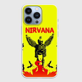Чехол для iPhone 13 Pro с принтом NIRVANA в Санкт-Петербурге,  |  | nirvana | smile | ангел | курт кобейн | нирвана | скелет | смайл | телечия мышы