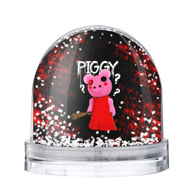 Снежный шар с принтом ROBLOX PIGGY - СВИНКА ПИГГИ в Санкт-Петербурге, Пластик | Изображение внутри шара печатается на глянцевой фотобумаге с двух сторон | pig | piggy | roblox | игра | компьютерная игра | логотип | онлайн | онлайн игра | пигги | поросенок | роблакс | роблокс | свинка | свинья