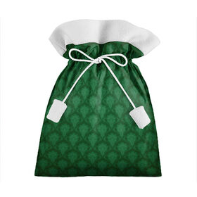 Подарочный 3D мешок с принтом Готические зелёные цветы в Санкт-Петербурге, 100% полиэстер | Размер: 29*39 см | готика | зеленый | светлый | темный | цветы