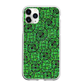 Чехол для iPhone 11 Pro Max матовый с принтом Зелёная спираль в Санкт-Петербурге, Силикон |  | зелёный | рисунок | спираль | тёмный