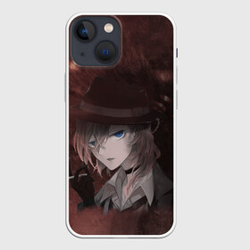 Чехол для iPhone 13 mini с принтом Нуарный Накахара в Санкт-Петербурге,  |  | bungou stray dogs | chuuya | chuuya nakahara | nakahara | бродячие псы | великий | накахара | чуя | чуя накахара