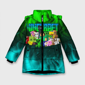 Зимняя куртка для девочек 3D с принтом Minecraft Майнкрафт в Санкт-Петербурге, ткань верха — 100% полиэстер; подклад — 100% полиэстер, утеплитель — 100% полиэстер. | длина ниже бедра, удлиненная спинка, воротник стойка и отстегивающийся капюшон. Есть боковые карманы с листочкой на кнопках, утяжки по низу изделия и внутренний карман на молнии. 

Предусмотрены светоотражающий принт на спинке, радужный светоотражающий элемент на пуллере молнии и на резинке для утяжки. | craft | creeper | game | mine | minecraft | pixel | roblox | блоки | грифер | игры | квадраты | компьютерная игра | крипер | маинкрафт | майн | майнкравт | майнкрафт | маркус перссон | пиксель | роблокс | шахта