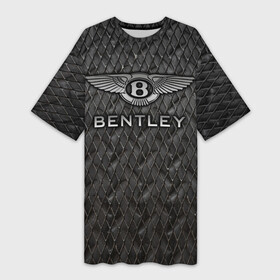 Платье-футболка 3D с принтом Bentley в Санкт-Петербурге,  |  | bentayga | bentley flying spur | cayenne | continental gt | doug demuro | бентли | внедорожник | тайкан | тест драйв | турбо