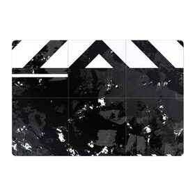 Магнитный плакат 3Х2 с принтом Гранж-абстакция в Санкт-Петербурге, Полимерный материал с магнитным слоем | 6 деталей размером 9*9 см | абстракция | геометрия | гранж | грязь | черно белый