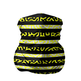 Бандана-труба 3D с принтом Пчела в Санкт-Петербурге, 100% полиэстер, ткань с особыми свойствами — Activecool | плотность 150‒180 г/м2; хорошо тянется, но сохраняет форму | в желтую полоску | желтые полосы | желтый камуфляж | желтый на черном | желтый узор | полосатая | полосатый | пчела | черно желтый