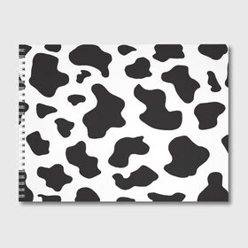 Альбом для рисования с принтом COW PRINT в Санкт-Петербурге, 100% бумага
 | матовая бумага, плотность 200 мг. | Тематика изображения на принте: animals | cow | cow print | корова | коровий принт
