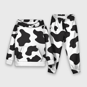 Детский костюм 3D (с толстовкой) с принтом COW PRINT в Санкт-Петербурге,  |  | animals | cow | cow print | корова | коровий принт