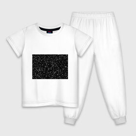 Детская пижама хлопок с принтом Seven в Санкт-Петербурге, 100% хлопок |  брюки и футболка прямого кроя, без карманов, на брюках мягкая резинка на поясе и по низу штанин
 | black | seven | снег | футболка с цифрой 7 | цифра 7 | черная футболка в белую точку | черная футболка с цифрой 7